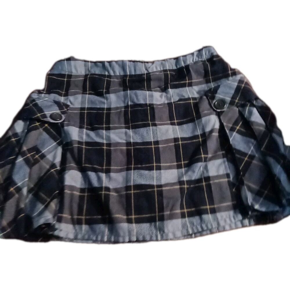 Lands End Blue Plaid Skirt Sz.6 Preppy Academia Old Money